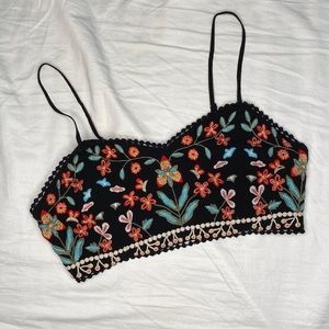 Forever 21 | Embroidered Crop Tank